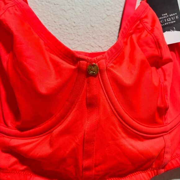 Cacique Demi Corset Longline Bra 36DDD Coral Pink Underwired Adjustable Strap - Picture 3 of 11